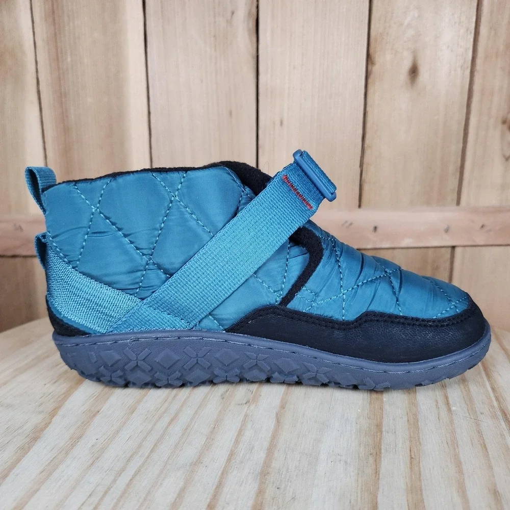 Chaco‎ Ramble Puff Kid Boots Youth Size 3 Glacier Blue Quilted Ankle JCH180348